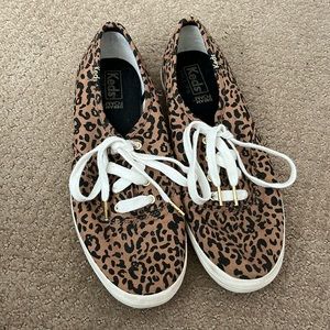 Keds Washable Champion Dream Foam Cheetah Print, Size 6.5 Woman Shoes